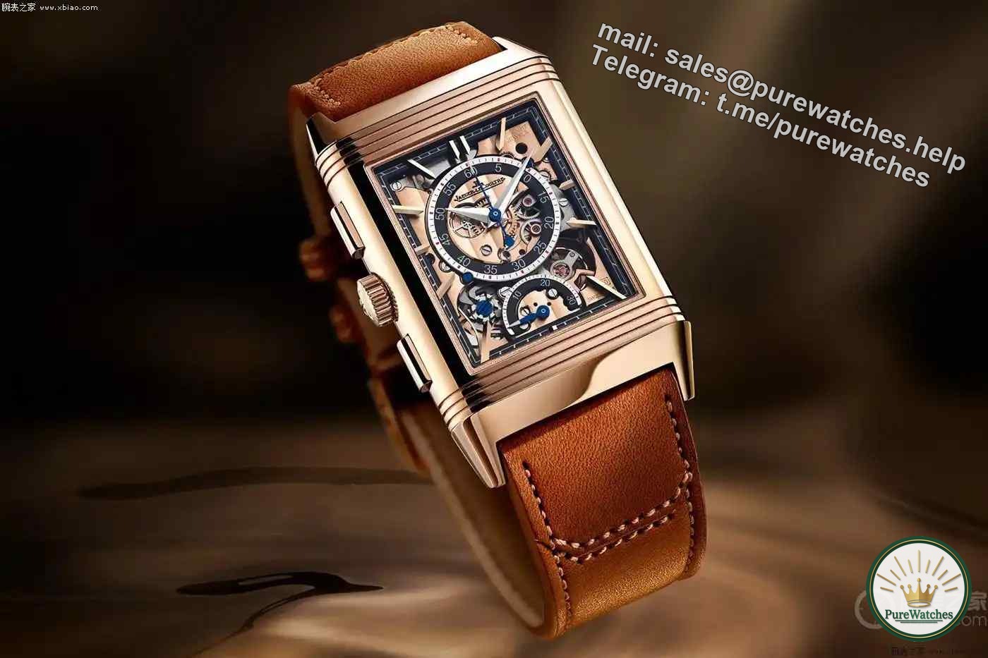 A new member of the Jaeger-LeCoultre Reversible series: the 18K rose gold limited edition chronograph watch makes its debut