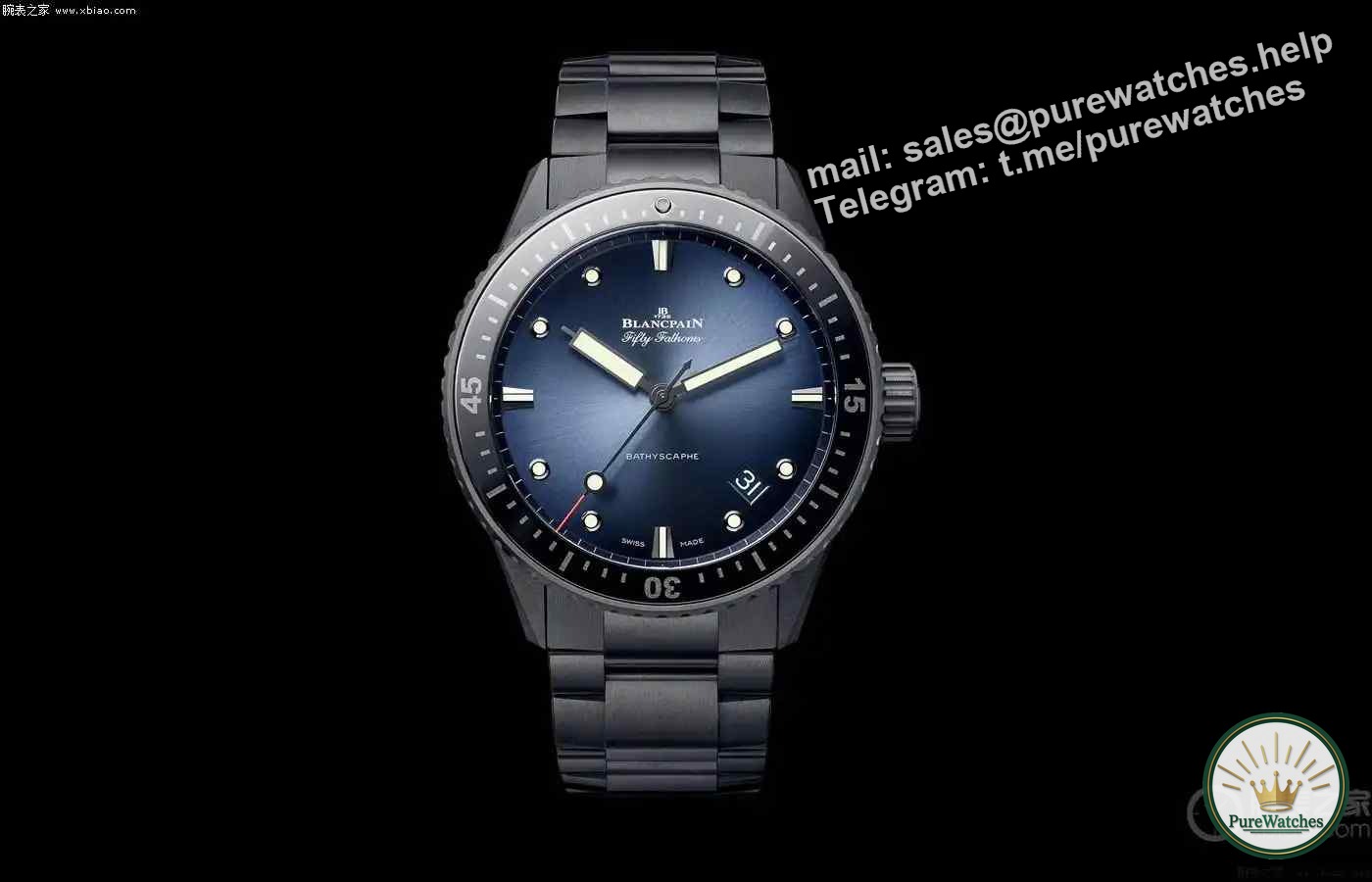 Blancpain shocking release! Three new Fifty Fathoms bathyscaphe black ceramic watches are now available