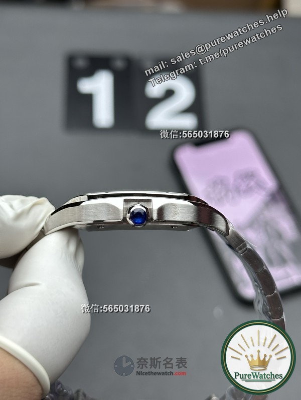 BV Factory Cartier Santos Large Men’s Mechanical Watch Review: Analysis of ceiling-level workmanship details