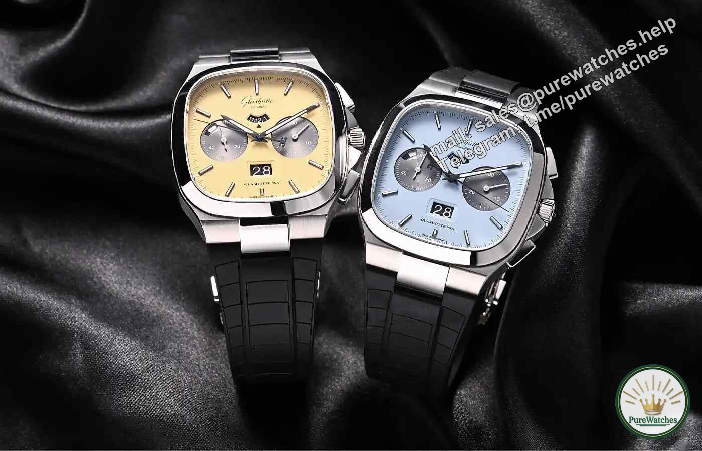 Warm sunshine in winter, style on the wrist: Review of Glashütte Original Retro Series Big Date Chronograph from the 1970s