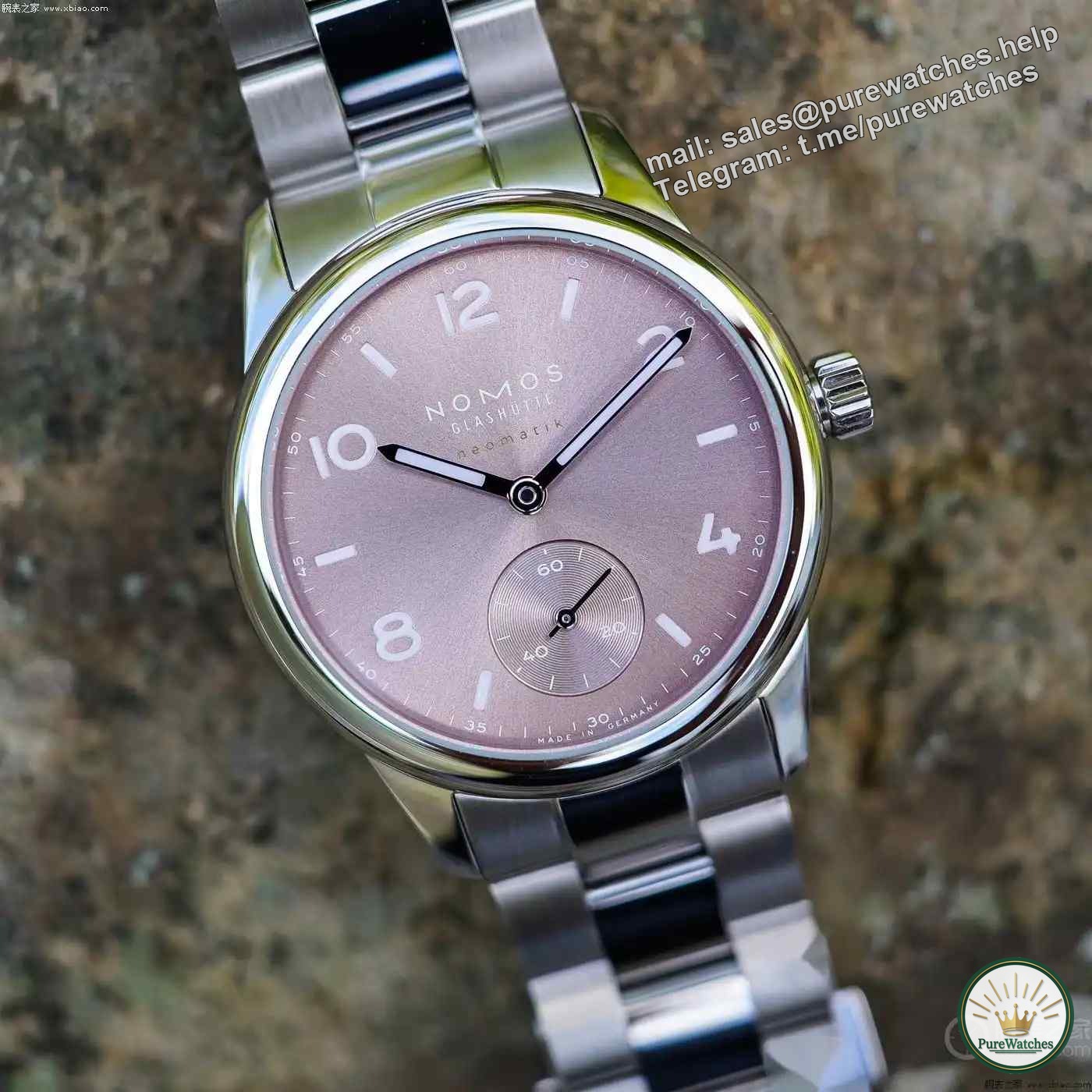 A new 34mm model is added to the Nomos Club Sport series, which is compact, exquisite and colorful.