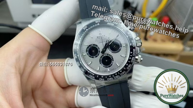 Factory C clean Daytona’s new 4131 gray rubber movement, how is the workmanship and movement stability?