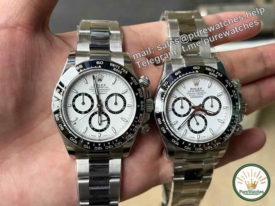Detailed comparison between genuine and fake Rolex Panda 4131 movement in Factory C (comparison between genuine and fake, identification skills)