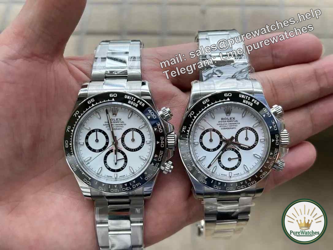 Detailed comparison between genuine and fake Rolex Panda 4131 movement in Factory C (comparison between genuine and fake, identification skills)