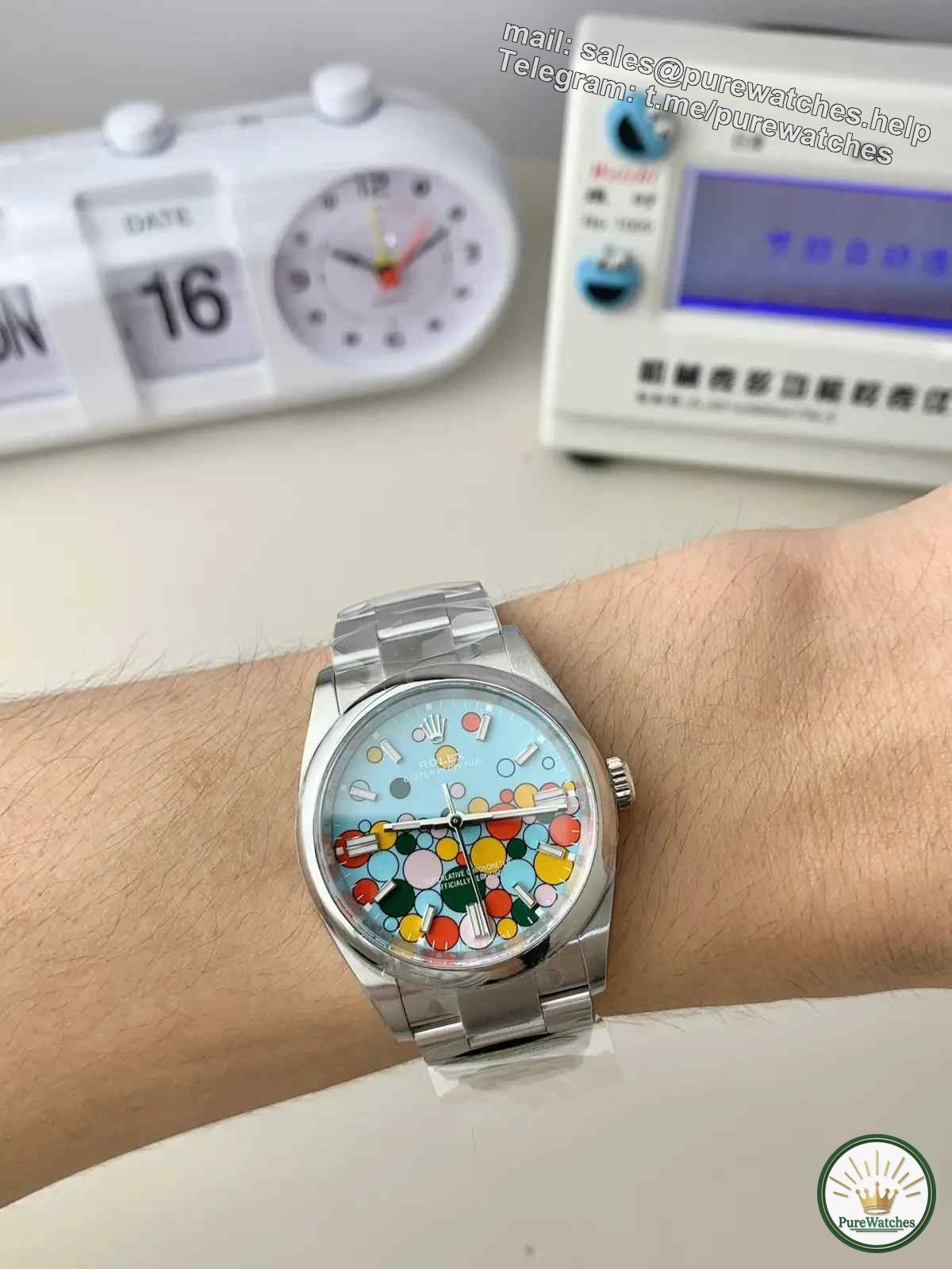 Identification skills! Clean Factory Rolex Oyster Perpetual 41mm “Celebration Pattern” Bubble Watch Authentic and Fake Comparative Review