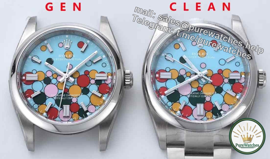 Identification skills! Clean Factory Rolex Oyster Perpetual 41mm “Celebration Pattern” Bubble Watch Authentic and Fake Comparative Review