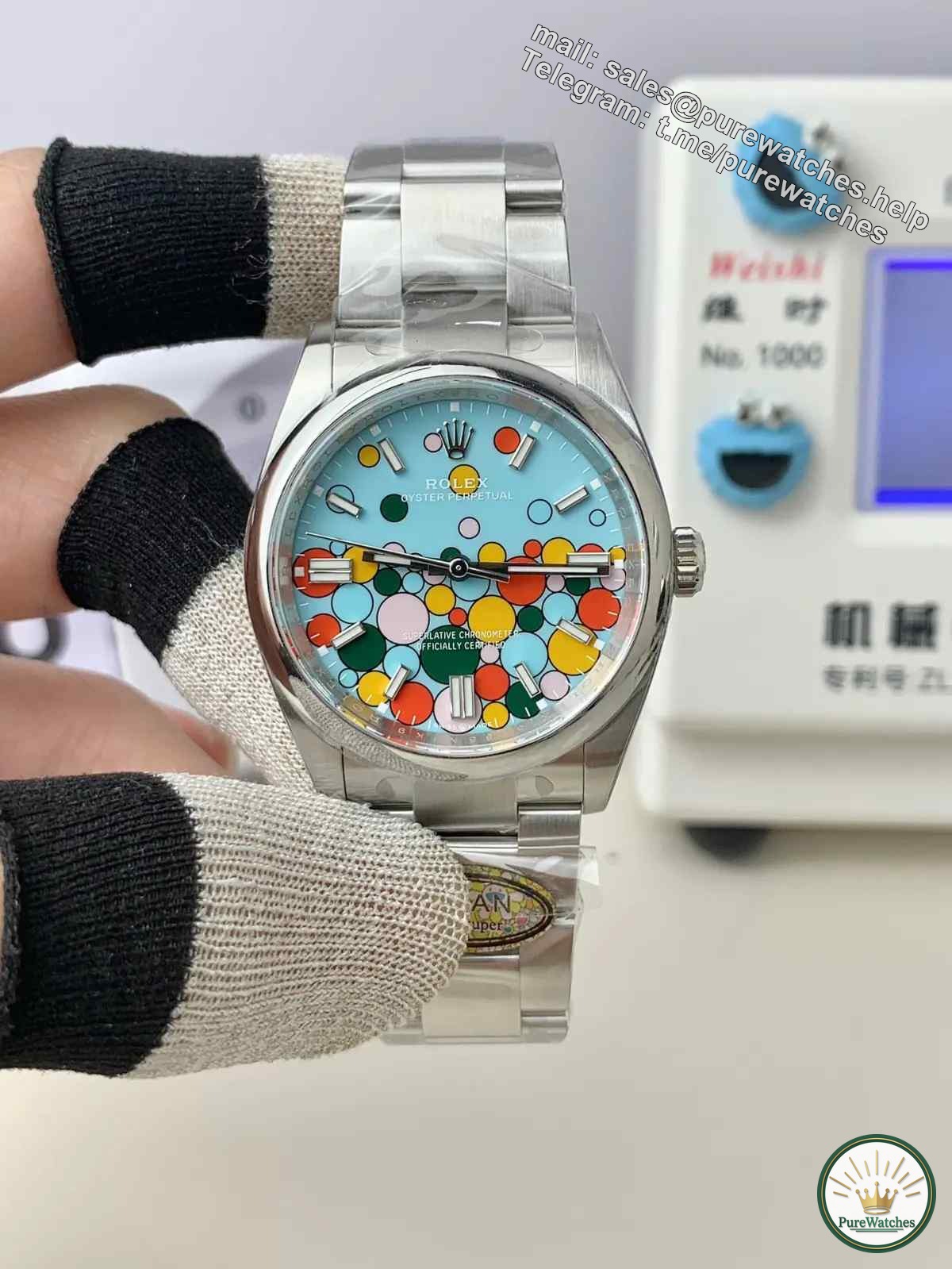 Identification skills! Clean Factory Rolex Oyster Perpetual 41mm “Celebration Pattern” Bubble Watch Authentic and Fake Comparative Review