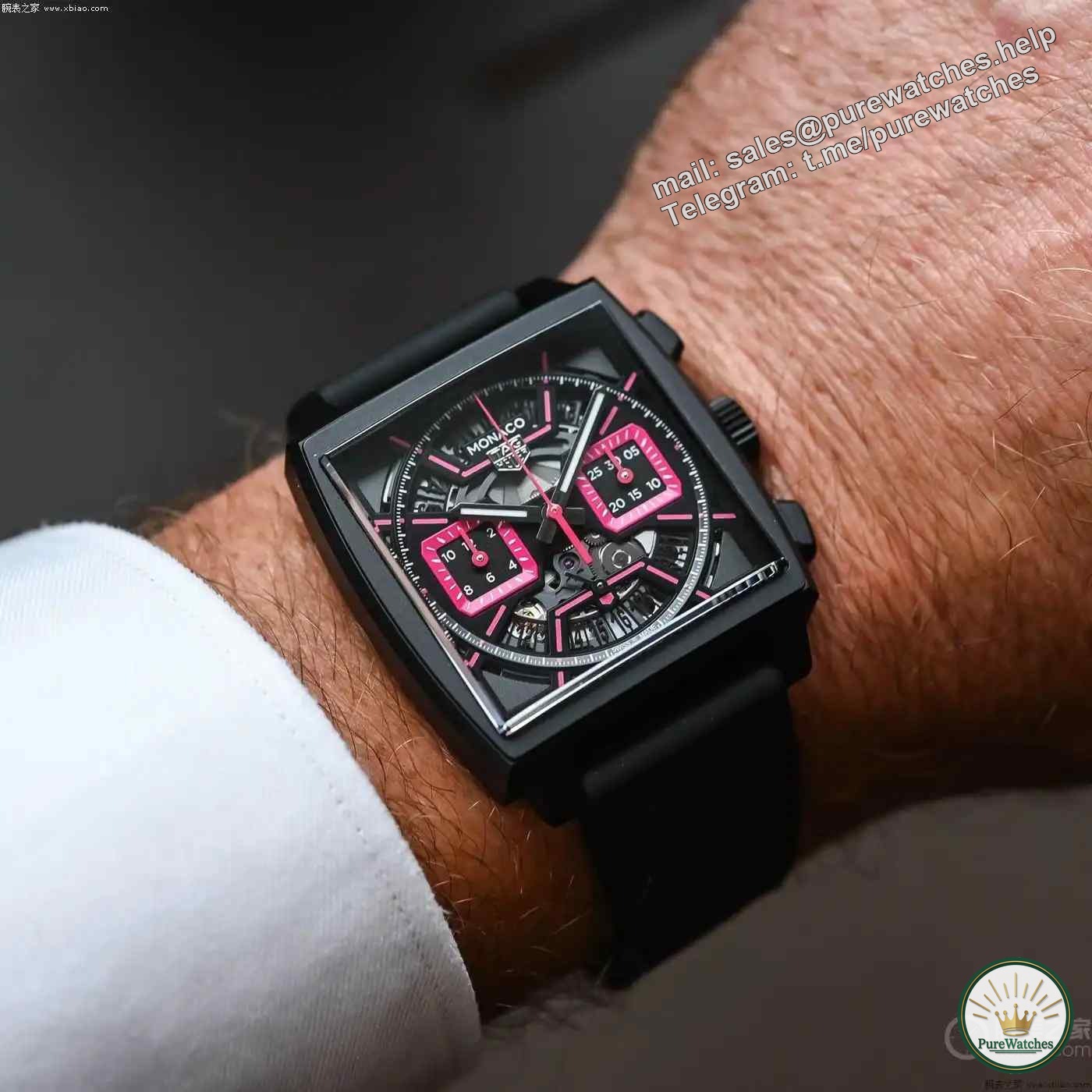 TAG Heuer Monaco Skeleton Chronograph Watch Las Vegas Edition released, priced at 90,000, interpreting classics and innovation!