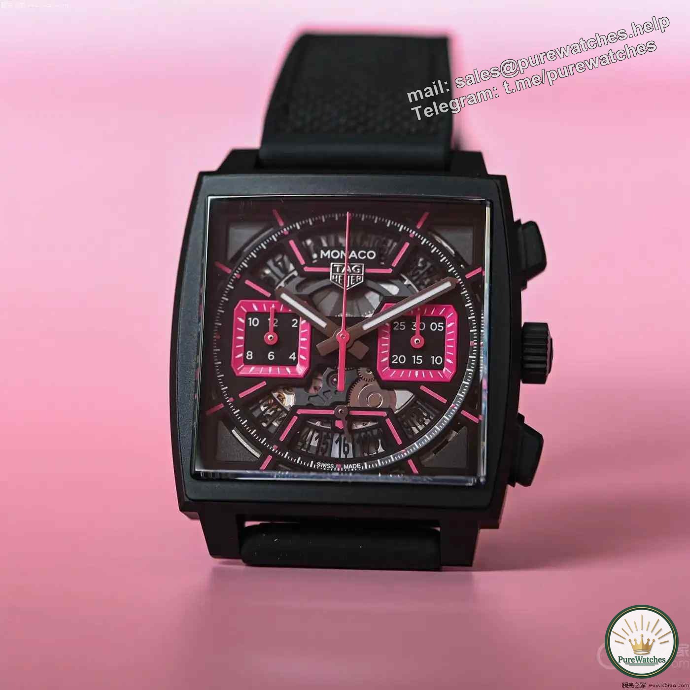 TAG Heuer Monaco Skeleton Chronograph Watch Las Vegas Edition released, priced at 90,000, interpreting classics and innovation!