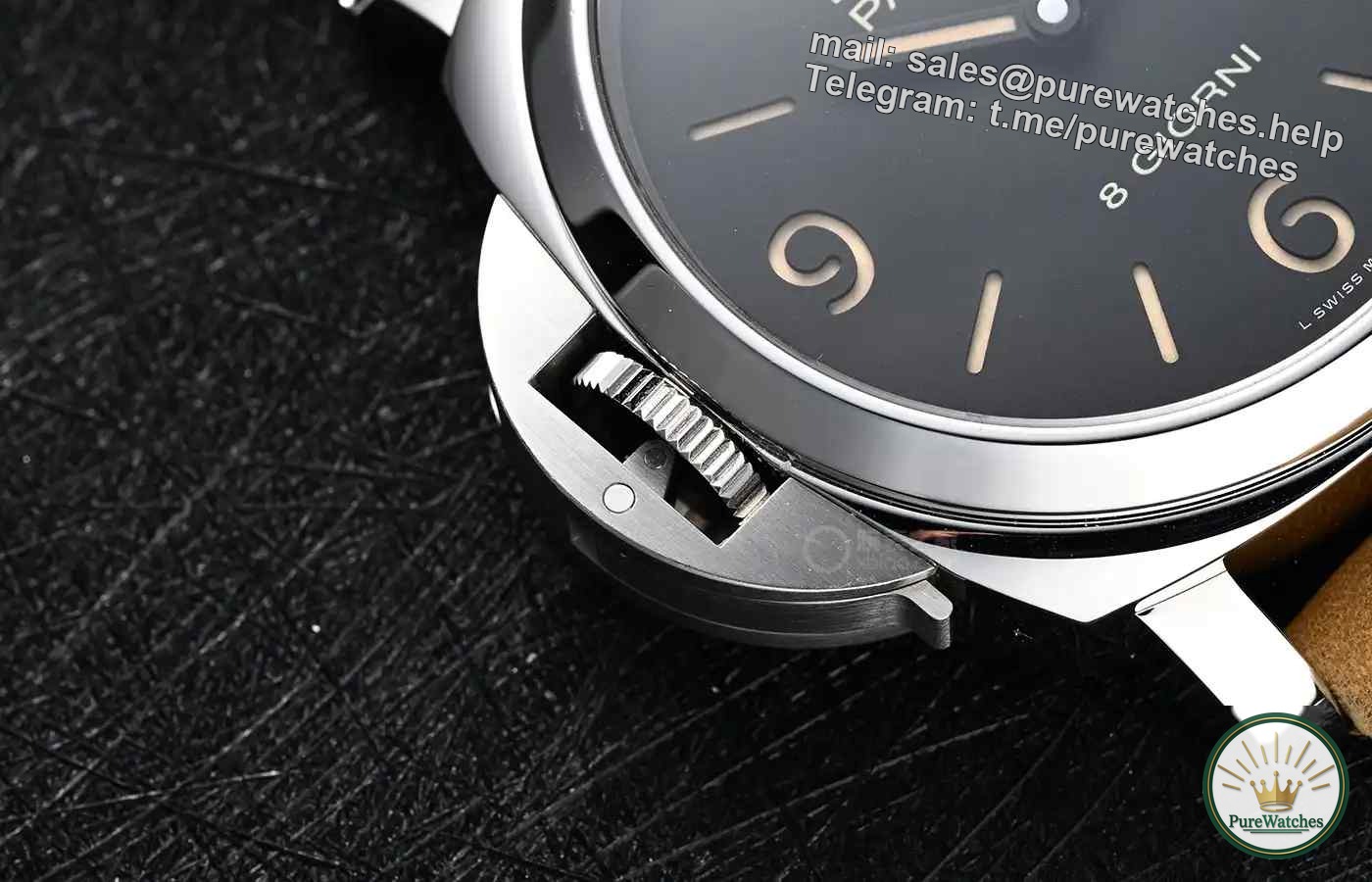 Real shot analysis of Panerai’s new left-handed watch PAM01655: 44mm stainless steel case, eight-day power reserve, a blend of retro and modern