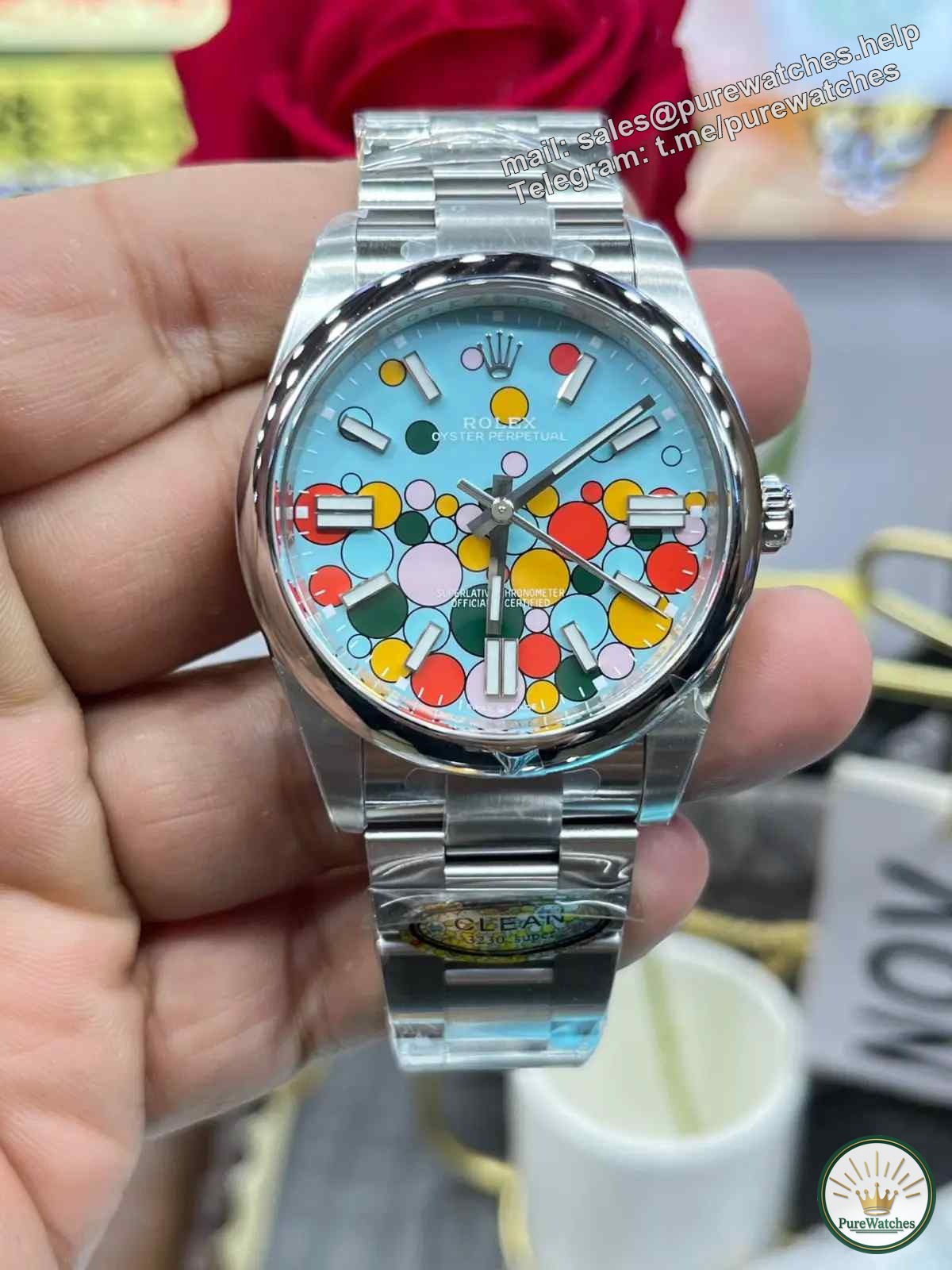 Factory C Rolex Oyster Perpetual Bubble Face Replica Watch Review: Authentic and Fake Comparison and Watch Buying Guide
