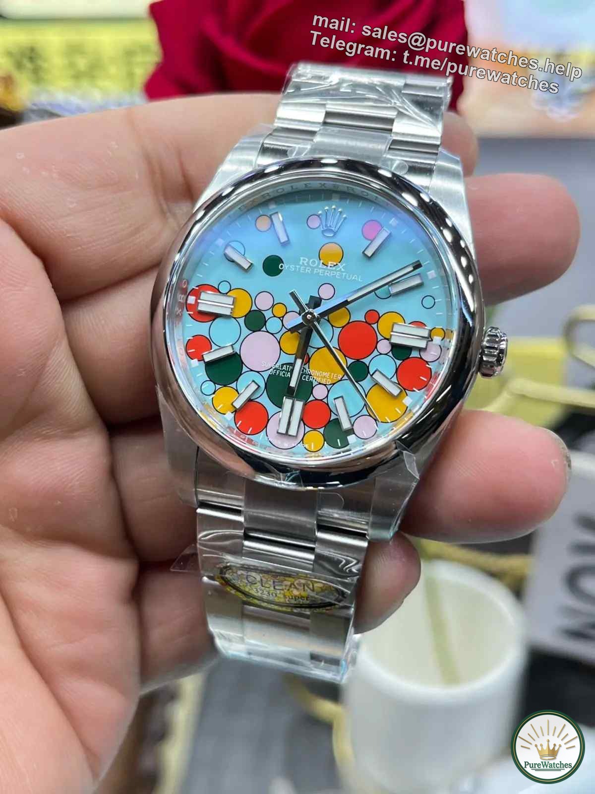 Factory C Rolex Oyster Perpetual Bubble Face Replica Watch Review: Authentic and Fake Comparison and Watch Buying Guide
