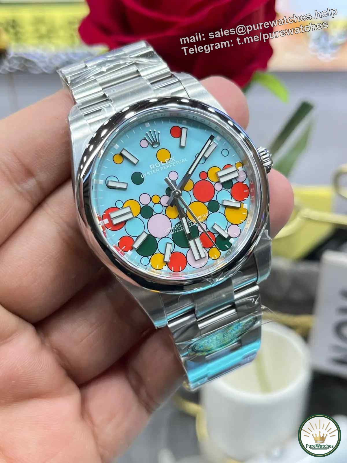 Factory C Rolex Oyster Perpetual Bubble Face Replica Watch Review: Authentic and Fake Comparison and Watch Buying Guide