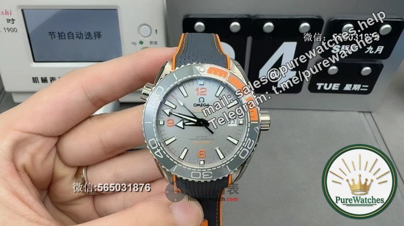 Authenticity identification skills! What is the difference between the VS factory Haima 600m quarter orange gray plate and the genuine product?