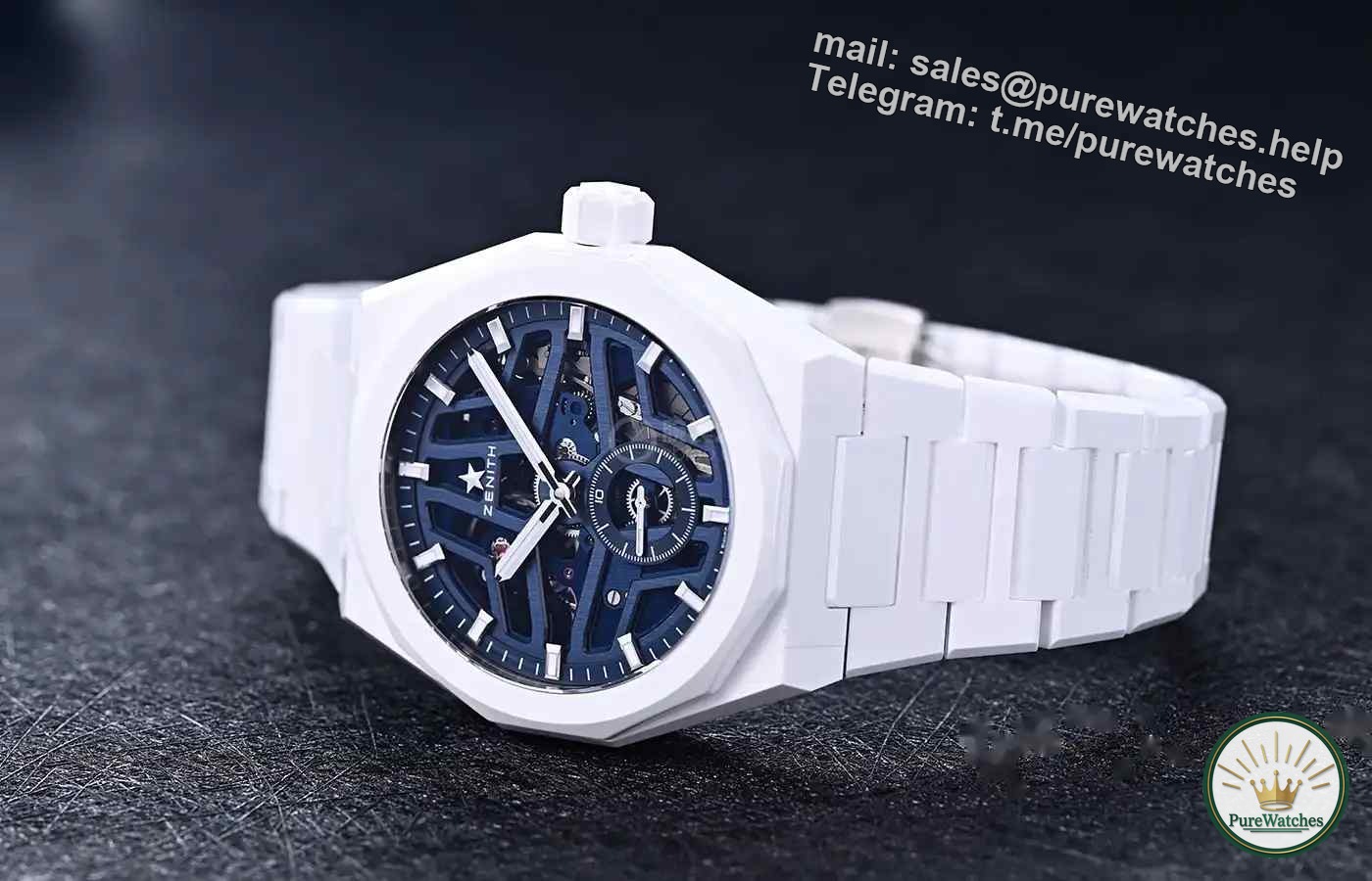 A must for advanced players! Zenith DEFY Peak Series Skeleton Sky Watch Ceramic Model