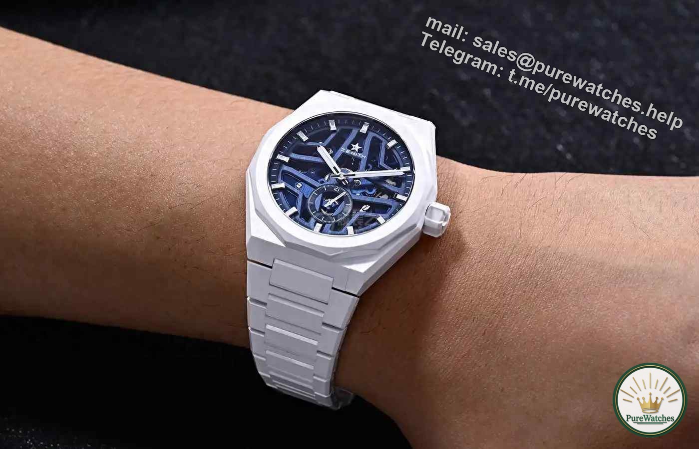 A must for advanced players! Zenith DEFY Peak Series Skeleton Sky Watch Ceramic Model