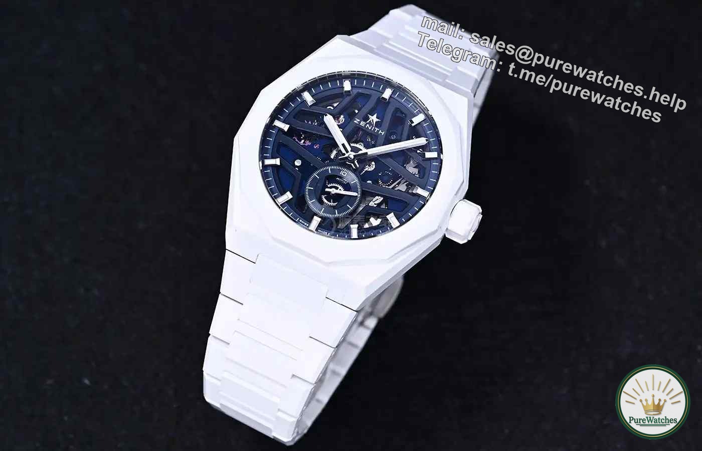 A must for advanced players! Zenith DEFY Peak Series Skeleton Sky Watch Ceramic Model