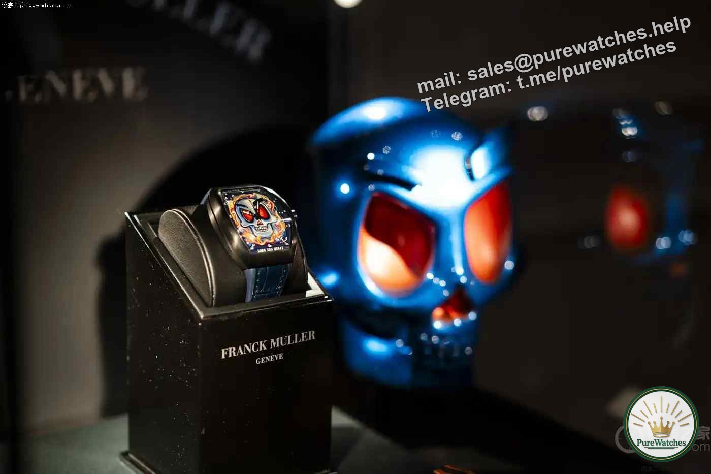 Limited to 75 pieces! Franck Muller Skull Watch, the collision of art and time