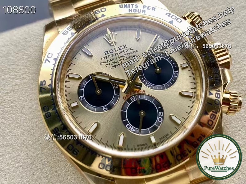 Clean factory Daytona 4131 machine Yu Wenledi, super detailed evaluation of gold diamond surface!