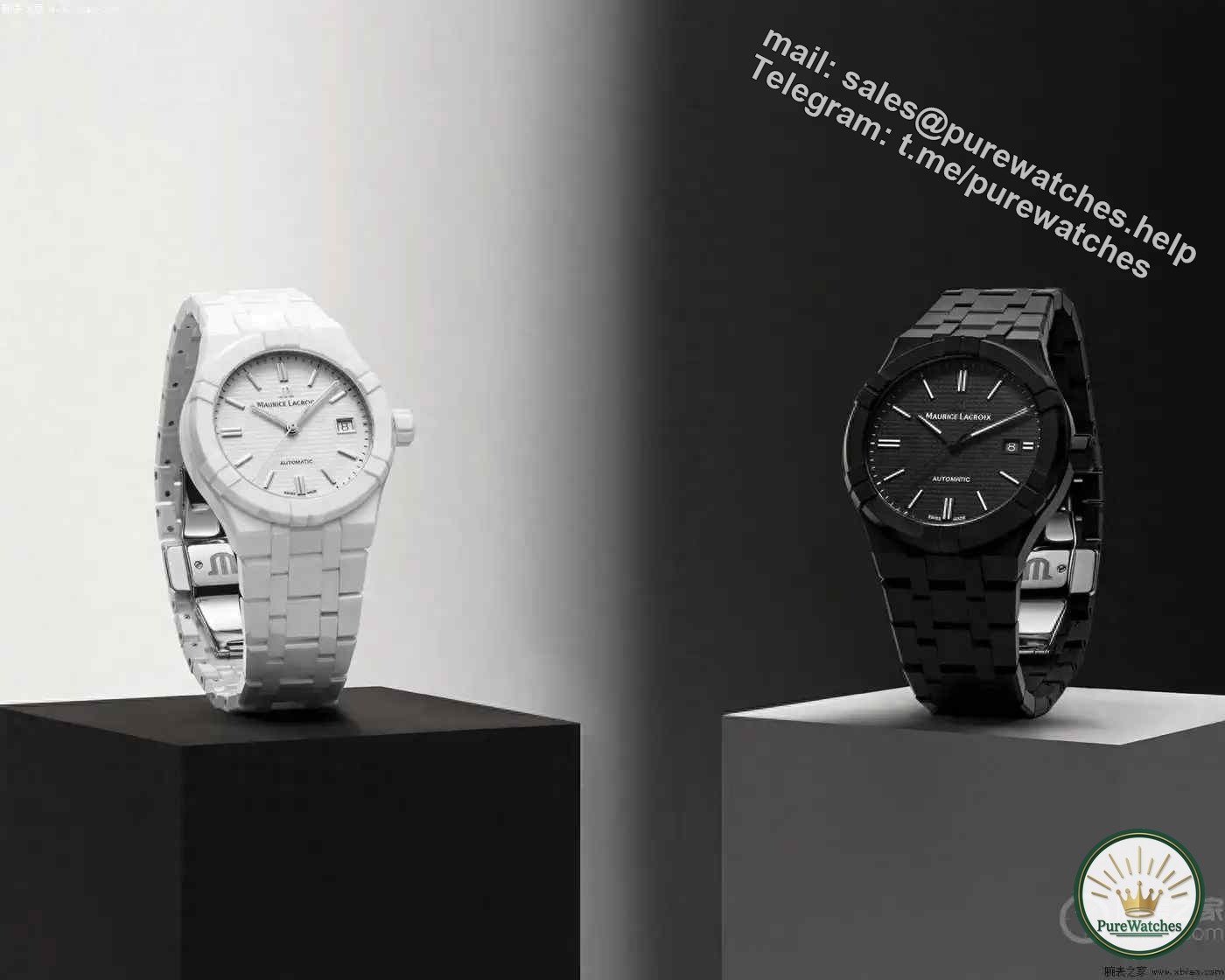 Amazing everyone! Maurice Lacroix Aikon series automatic ceramic 39 & 42 mm watches are waiting for you