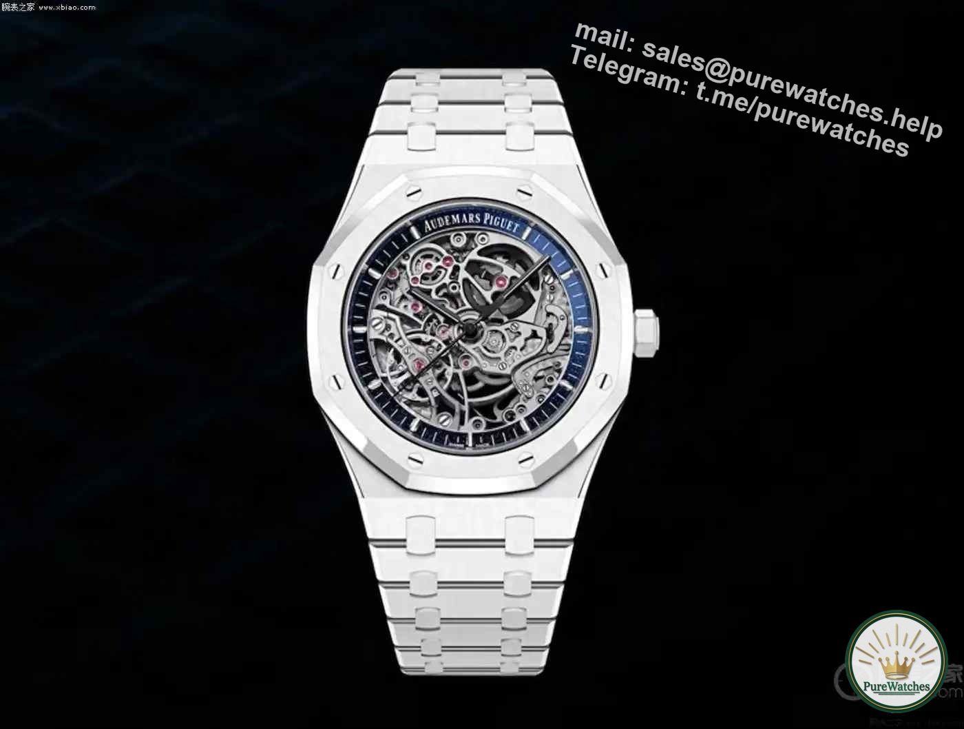 Limited edition is coming! Audemars Piguet Royal Oak Series Double Balance Skeleton White Ceramic Watch is exclusive to the Middle East!