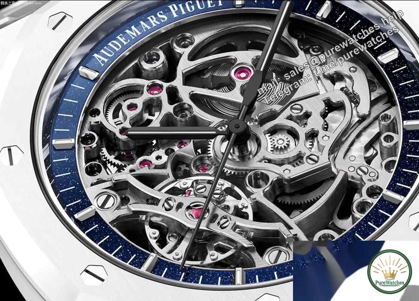 Limited edition is coming! Audemars Piguet Royal Oak Series Double Balance Skeleton White Ceramic Watch is exclusive to the Middle East!