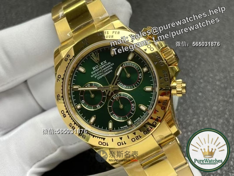 Take a peek! VS factory Rolex Green Gold 4130, detailed review will take you to find out!