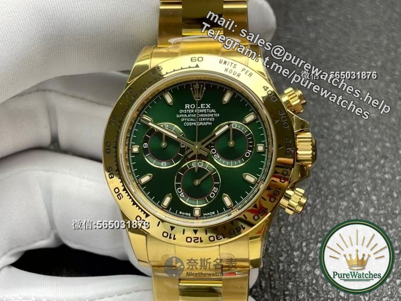 Take a peek! VS factory Rolex Green Gold 4130, detailed review will take you to find out!