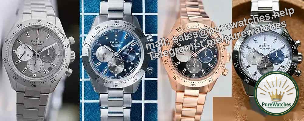 A strong man is also tender! Zenith all steel sports pink watch, you will fall in love with it as soon as you get it!