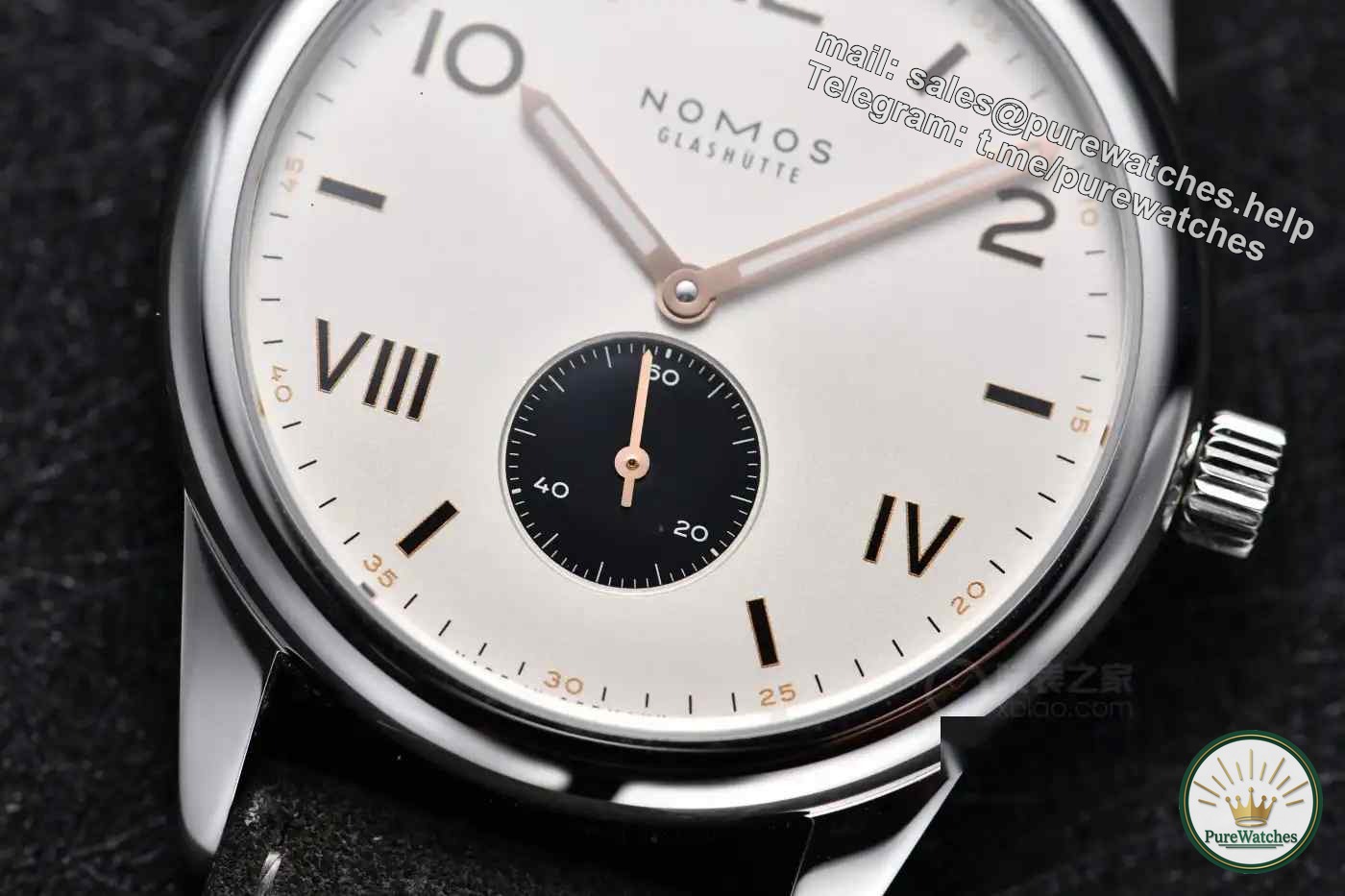 Cal.Alpha manual winding movement, NOMOS Club small seconds, quality choice, you deserve it!