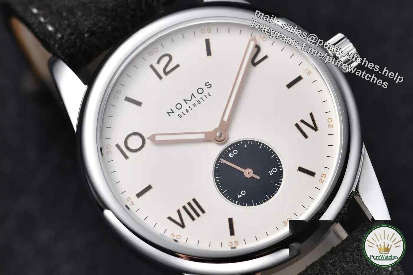 Cal.Alpha manual winding movement, NOMOS Club small seconds, quality choice, you deserve it!