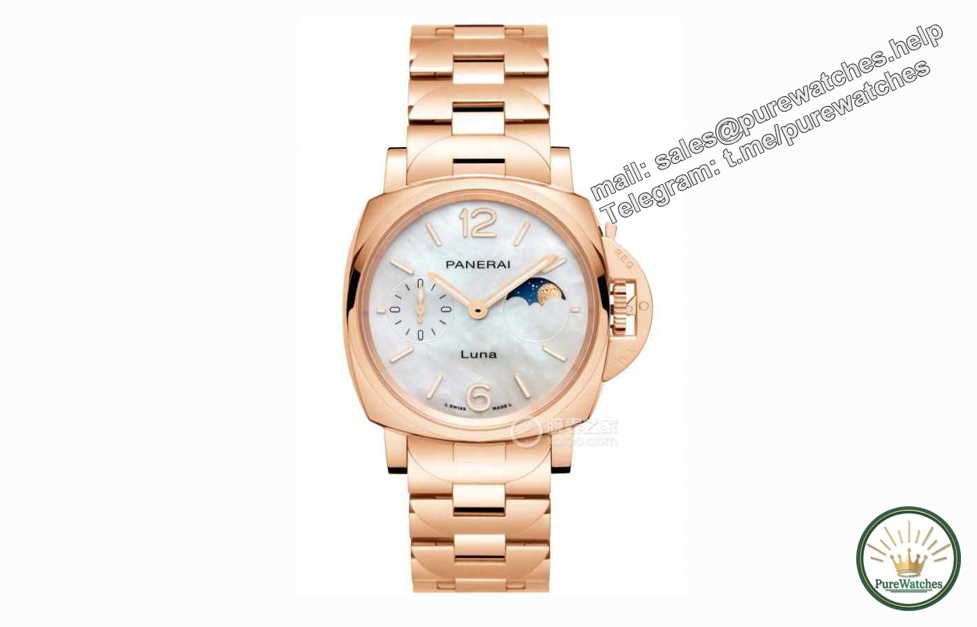Men’s watches can be so beautiful! The mother-of-pearl plate design is eye-catching