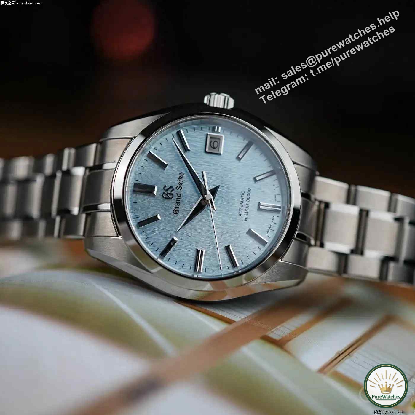The new favorite of the Crown Blue Lion Heritage series, the SBGH349 “Ice Falls” watch is here!