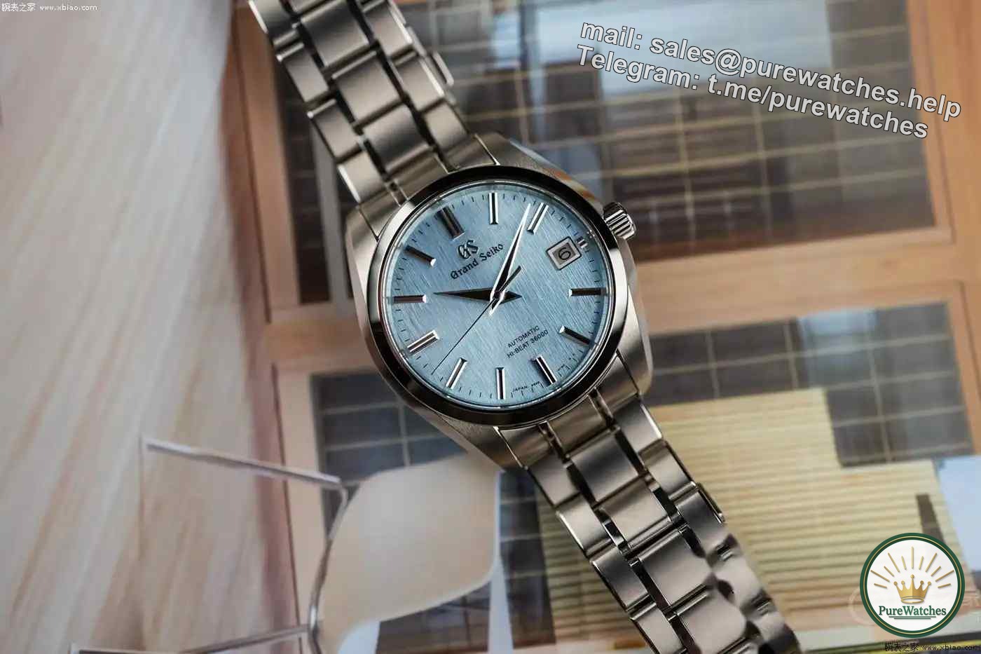 The new favorite of the Crown Blue Lion Heritage series, the SBGH349 “Ice Falls” watch is here!