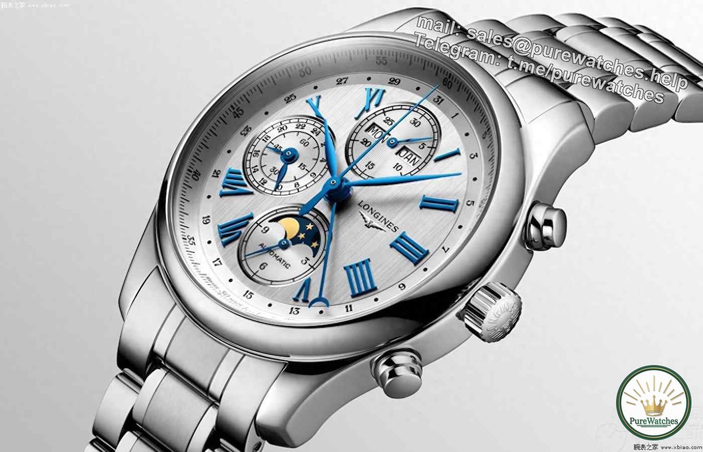 The golden partner in the watch industry! Full calendar + moon phase + timing, allowing you to easily control various occasions!