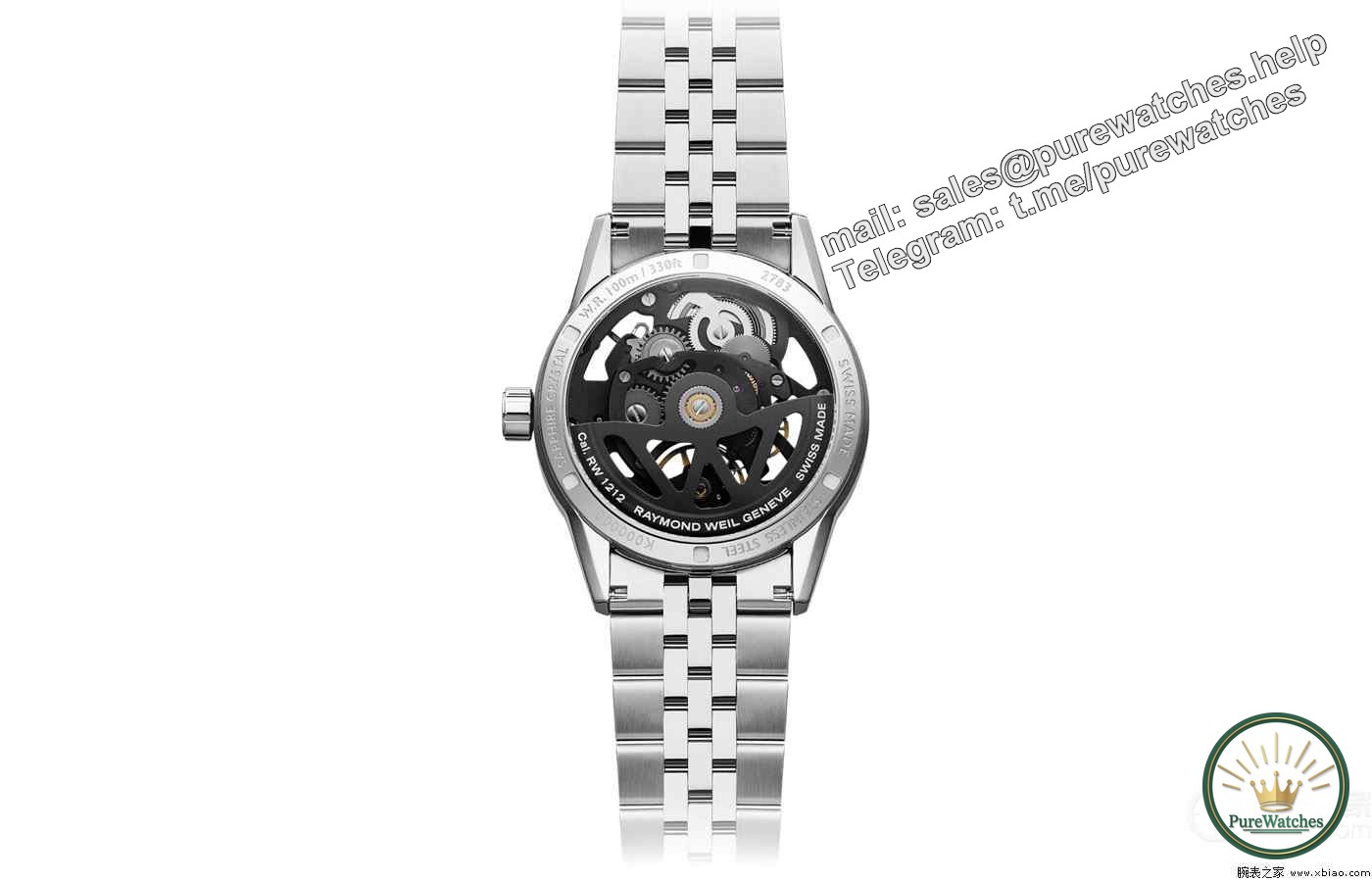 Cool is coming! Raymond Weil Freelancer 38mm Skeleton Watch will make you fall in love at first sight!