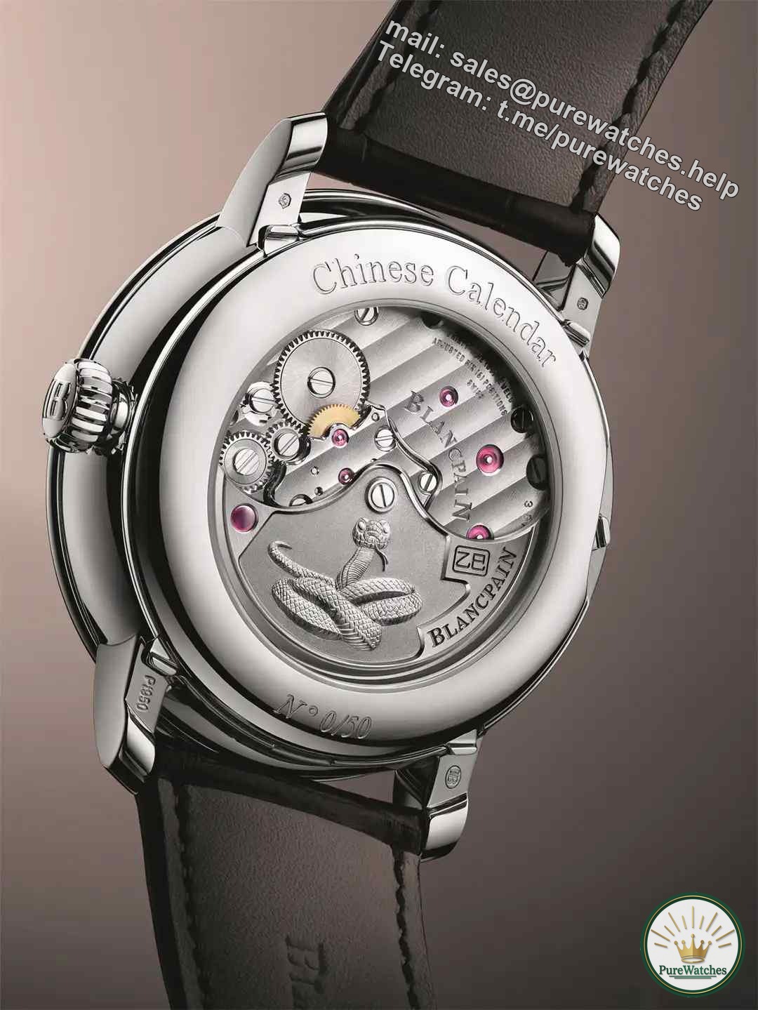2025 limited edition! Blancpain Chinese Almanac Year of the Snake watch is coming, the platinum case is full of dignity