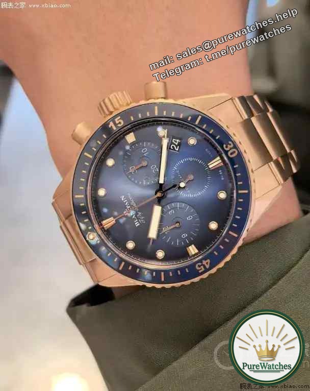 Blancpain Fifty Fathoms gold watch, the new darling of old money style, the perfect collision of luxury and taste!