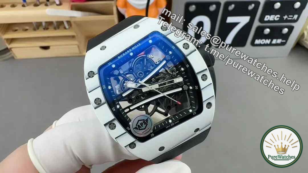 APS factory’s new product RM061 white carbon fiber watch, you must read the review before buying it!