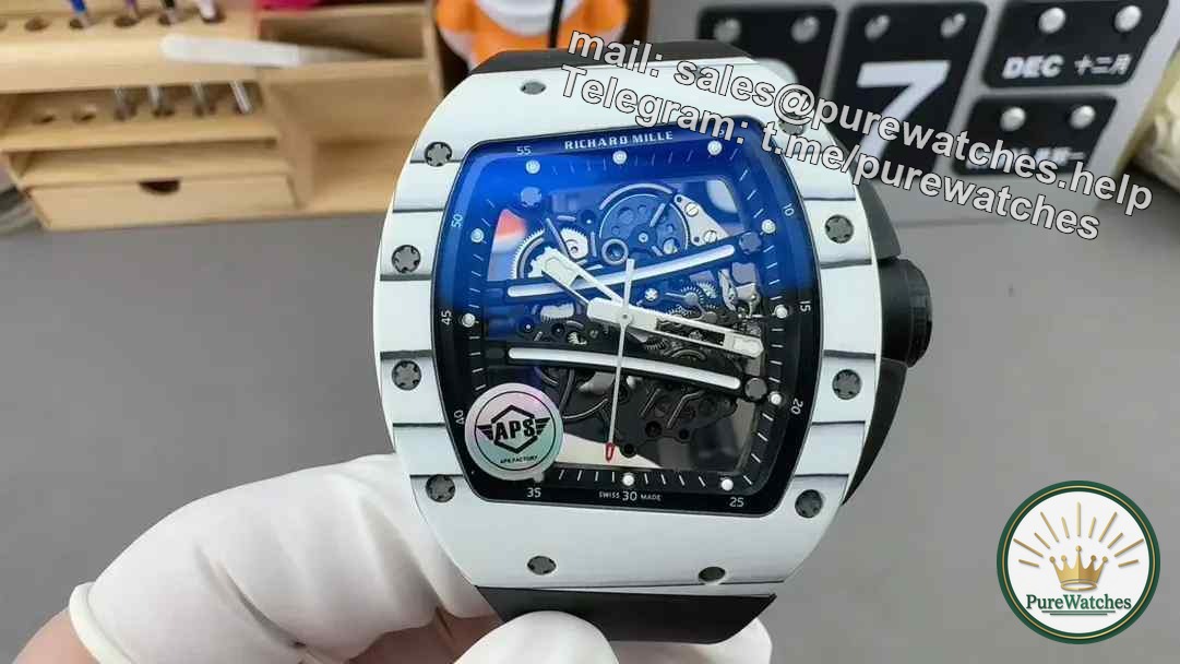APS factory’s new product RM061 white carbon fiber watch, you must read the review before buying it!