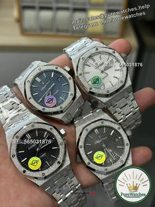 Review of APS factory’s new product 15454 frost gold version, double gold craftsmanship, blue dial upgrade, so beautiful!