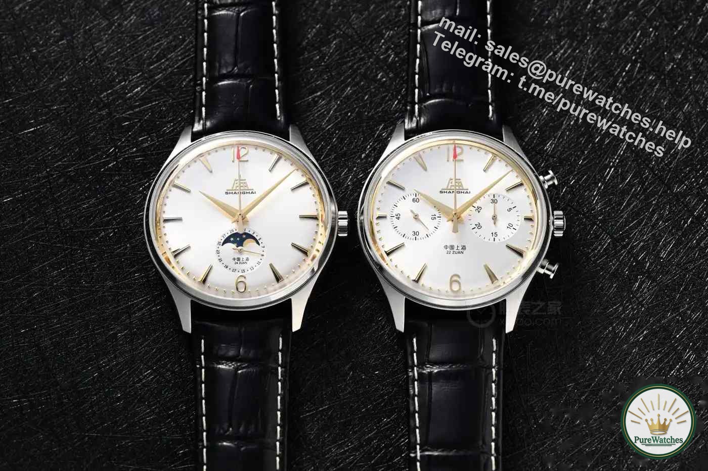Re-engraved moon phase chronograph, Shanghai Watch’s new product will turn you into a retro trendy person in seconds!