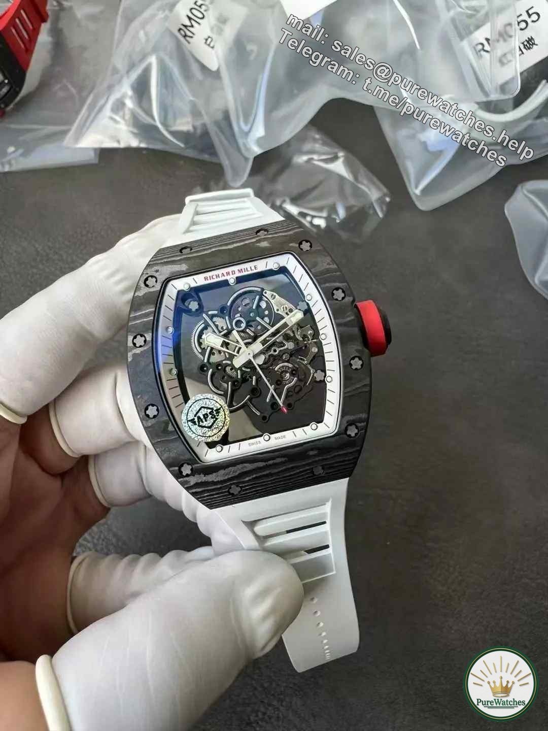 The watch buying guide is here! APS factory Richard Mille RM055 carbon fiber integrated movement review!