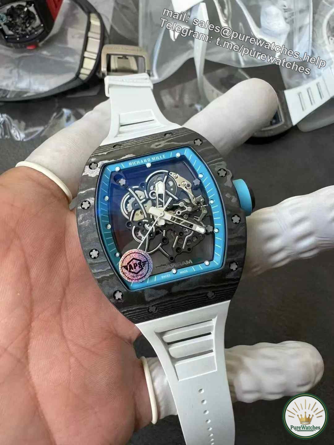 The watch buying guide is here! APS factory Richard Mille RM055 carbon fiber integrated movement review!