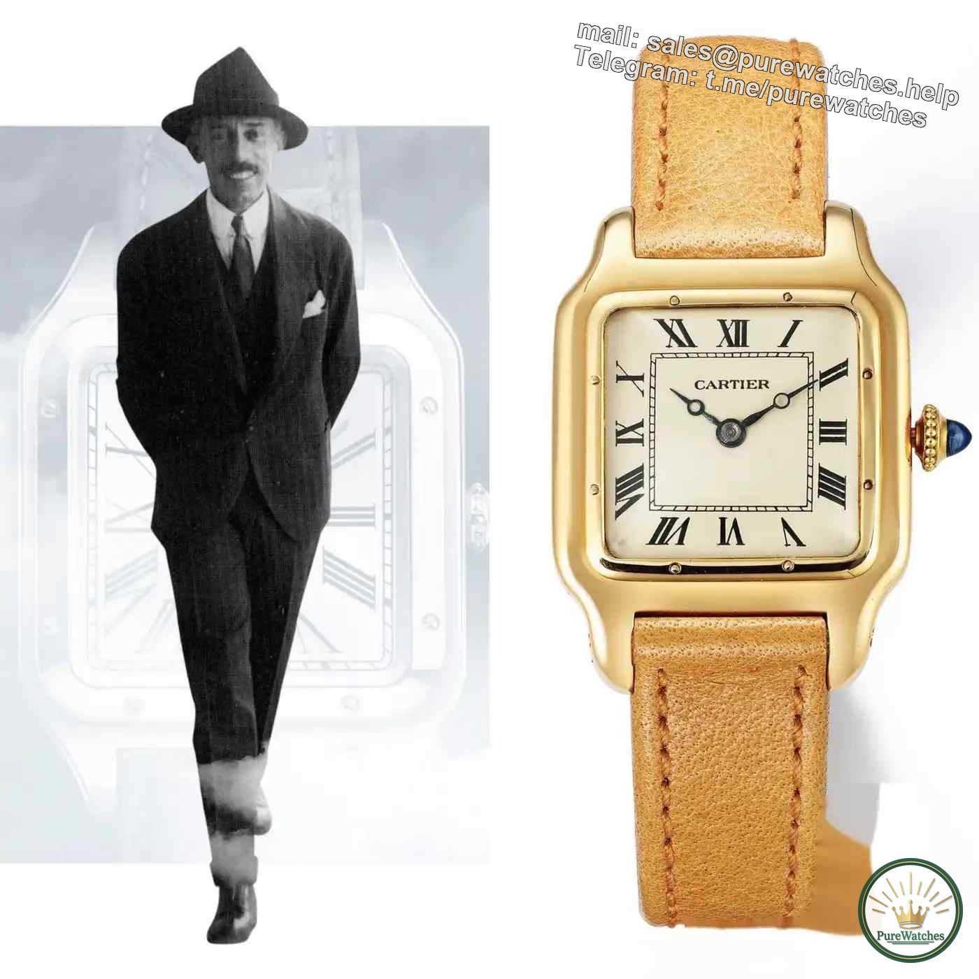 Square watch beauty competition! Cartier Santos vs. Patek Philippe Cubitus