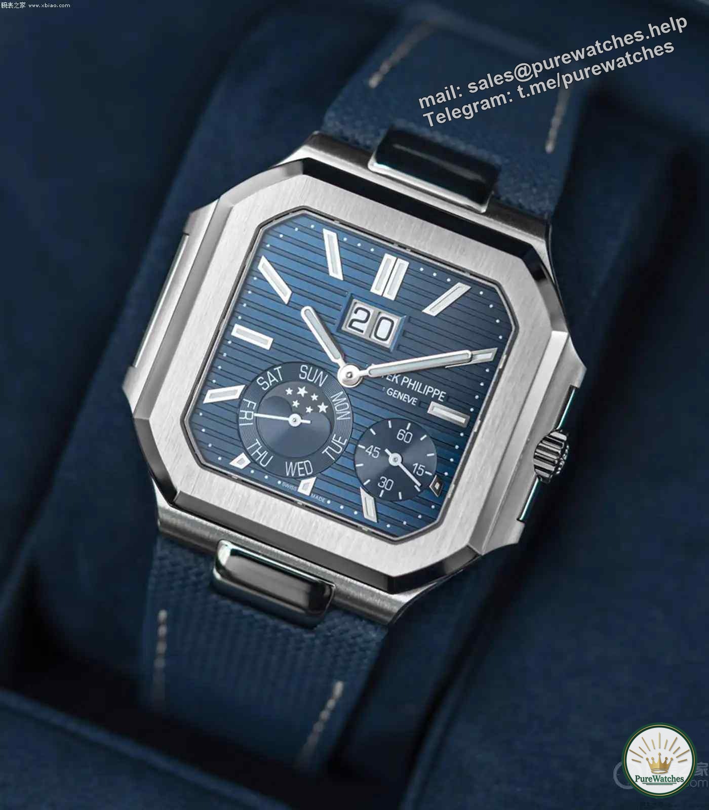 Square watch beauty competition! Cartier Santos vs. Patek Philippe Cubitus