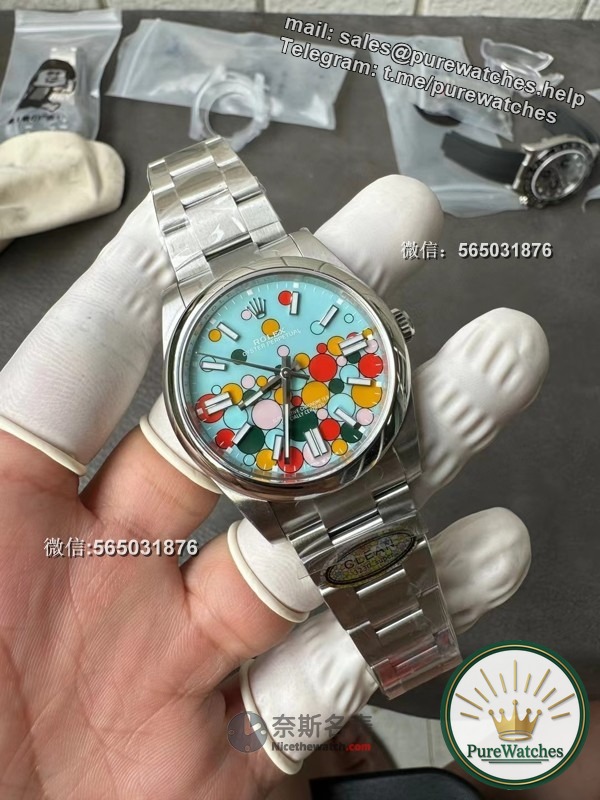 C Factory Oyster Perpetual new color review, the colorful bubble disc will make you fall in love!