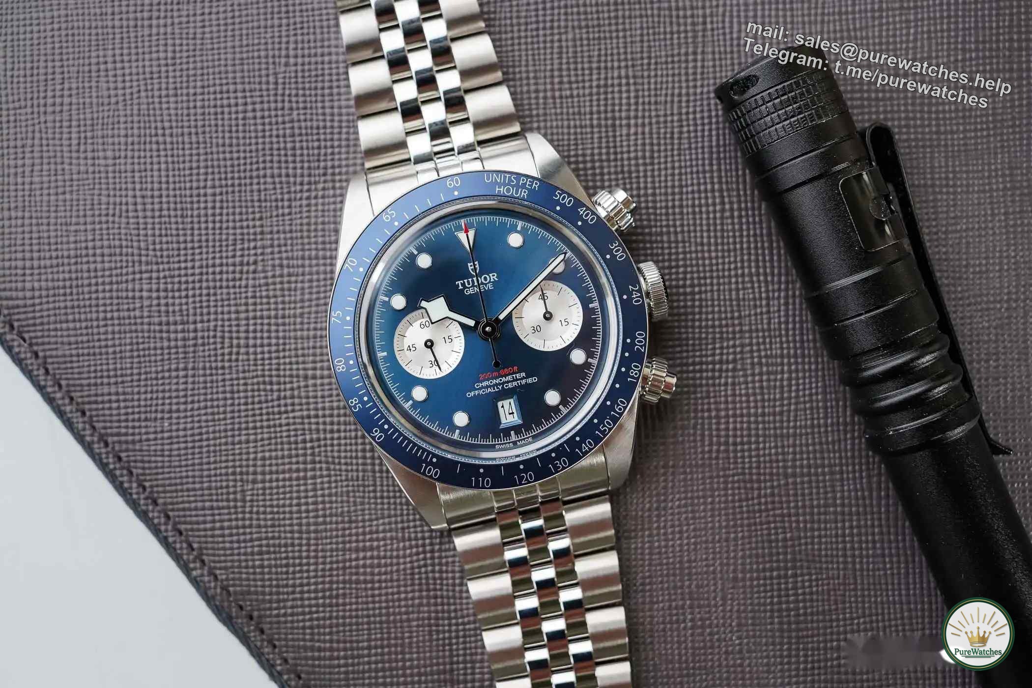 Tudor’s new favorite! Are you excited about the Black Bay chronograph blue plate?