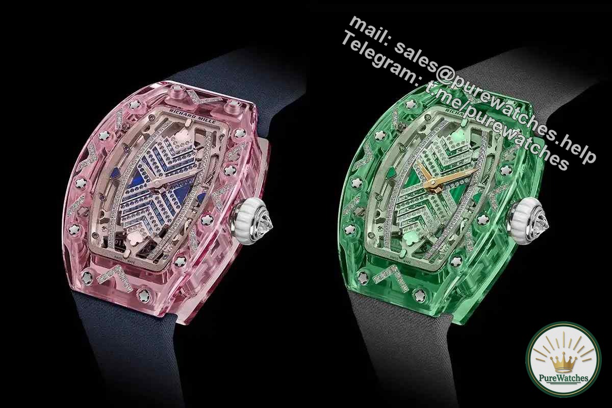 A work of art in the watch industry! RICHARD MILLE RM 07-02 new lavender color, limited edition of 7 pieces waiting for you to grab!