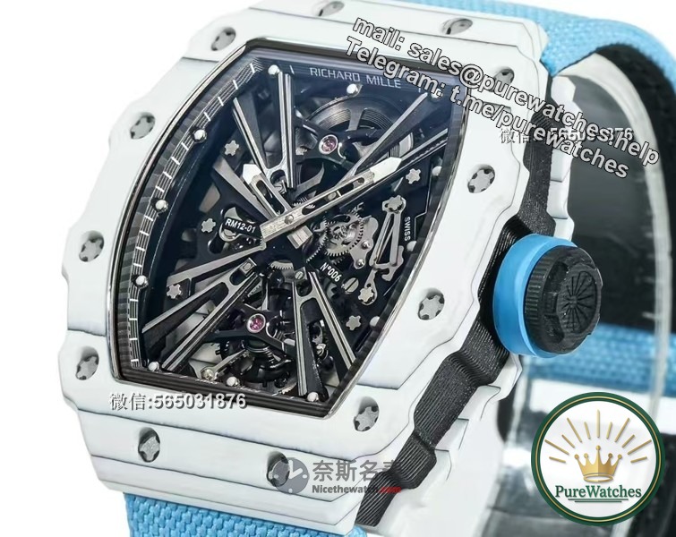 The ultimate detoxification tool! RM Factory Richard White Carbon Fiber 12-01, a real tourbillon costs thousands of dollars to detoxify!